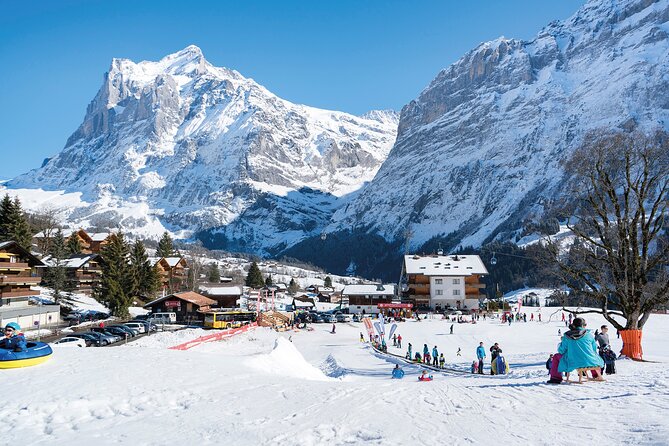 Beginners Ski Day Trip to Jungfrau Ski Region from Zurich - Learning at BodmiARENA beneath the Eiger