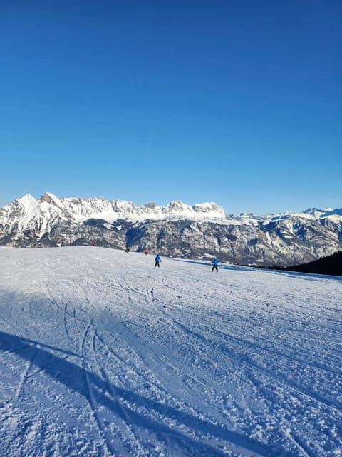 Flumserberg ski course - The optional Anavon ski test