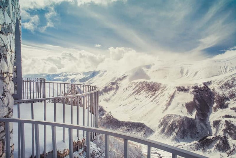 From Tbilisi: Gudauri Ski Resort or Kazbegi Day Tour - Ananuri Fortress and Georgia’s royal past