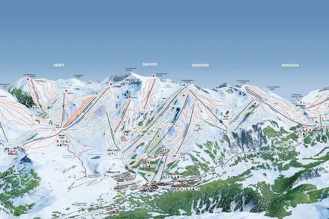 Guided Ski Activity in Leida Equipment and Ski pass Included - What this Baqueira ski day actually includes