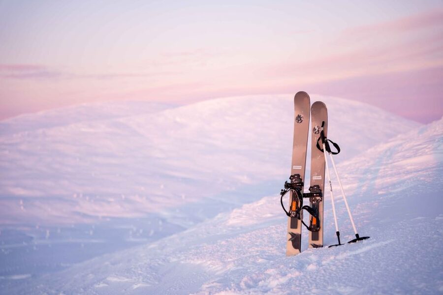 Levi: Backcountry Skiing Adventure - The fire, barbecue, and warm drinks
