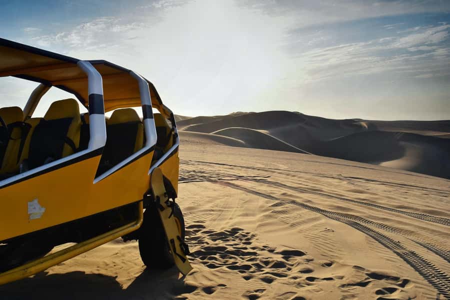 Pro Sanboarding or skiing in Huacachina from Lima - Day trip - Sunset over the dunes