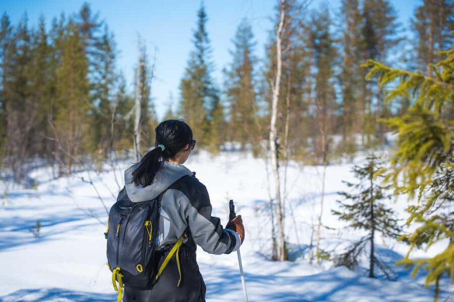Rovaniemi: Backcountry Skiing Adventure - Leaving Rovaniemi by minivan