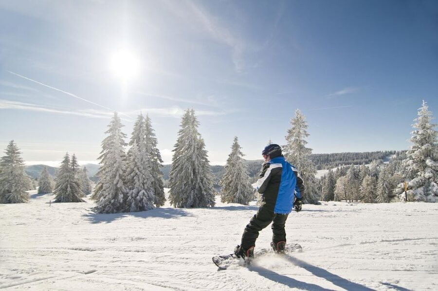 Snowboard Lessons for First Timers at Feldberg - The early start at Köpfleweg 1
