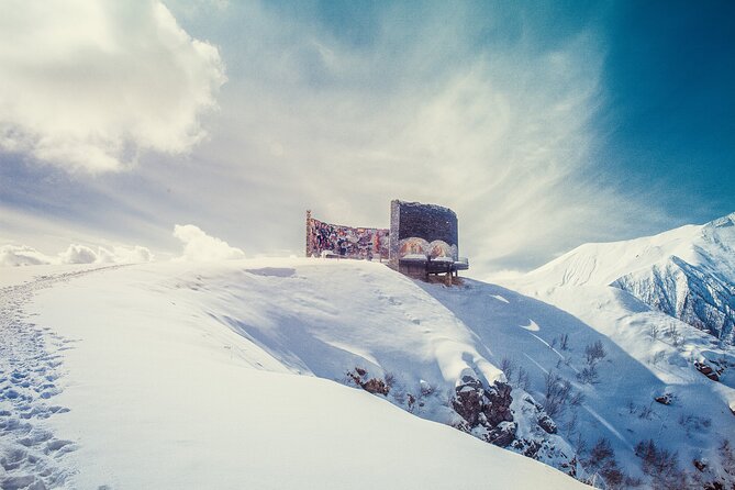 Tbilisi to Ananuri Gudauri Ski Resort Winter Holidays - Pasanauri and the meeting of two Aragvi rivers
