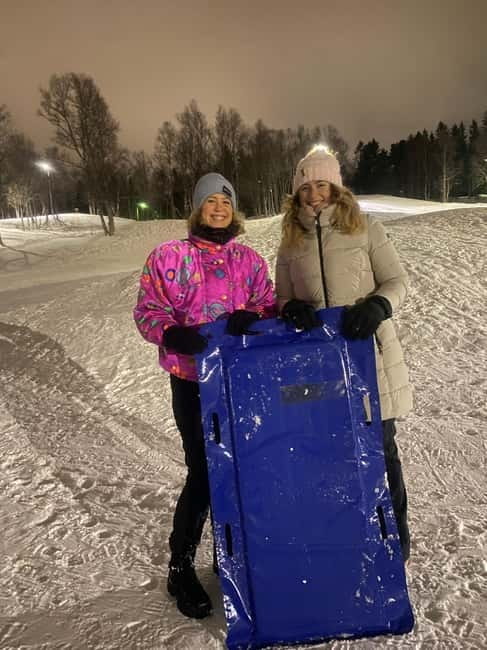 Tromsø: Sledding, Toboggan, Mini Skiing, Lasso & Arctic Fun - Arriving at Charlottenlund aktivitets- og friluftspark